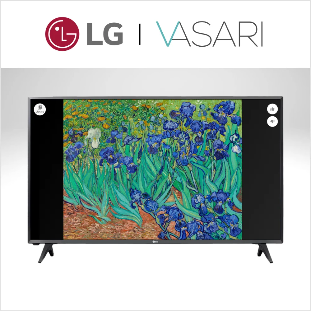 LG and Vasari - Van Gogh's Irises streaming on an LG television